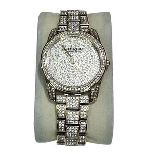 Silver Coach Designer Luxury Watch 17cm Band 38mm Face Diamonds A787